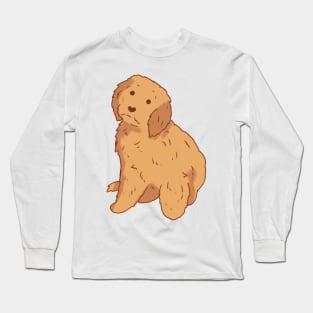 Golden doodle art Long Sleeve T-Shirt